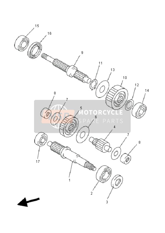 Yamaha VP250 X-CITY 2010 Transmission for a 2010 Yamaha VP250 X-CITY